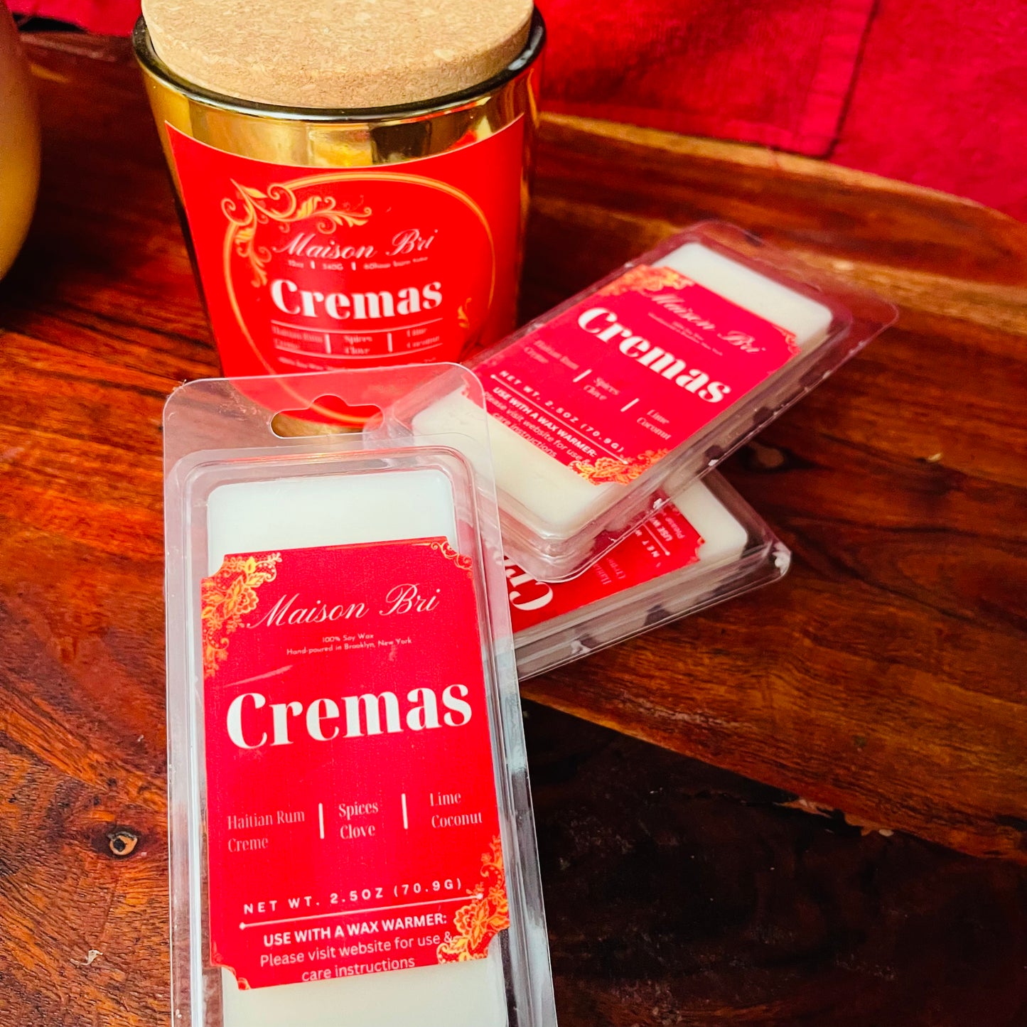 Maison Bri: Cremas Wax Melts 3 oz