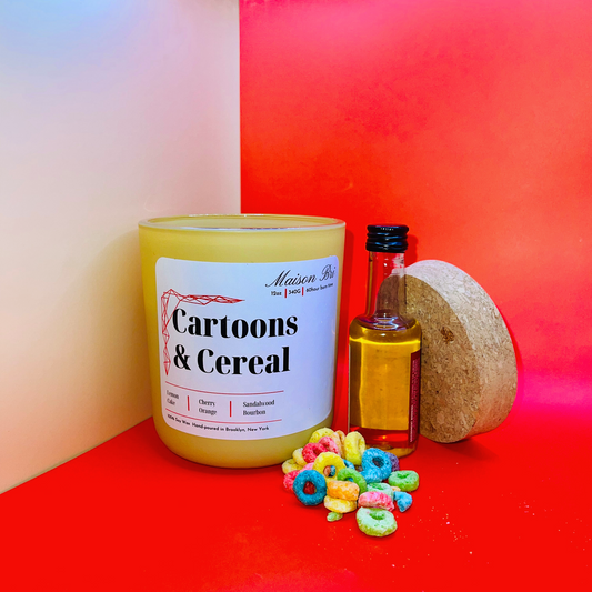 Maison Bri: Cartoons and Cereal Candle 12oz